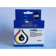 HP N9K08AE (304XL) fekete "PRÉMIUM" utángyártott tintapatron. Tintaszintjelzéssel!