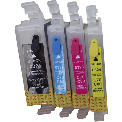Epson T0321-T0324 ARC tölthető patronok (C80)