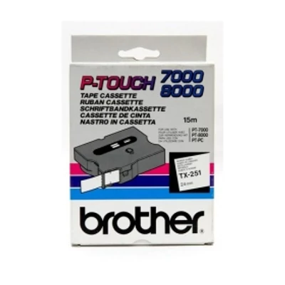 Brother TX-251 eredeti feliratozó szalag fehér TX251