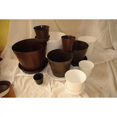 Virágcserép 24cm, fehér