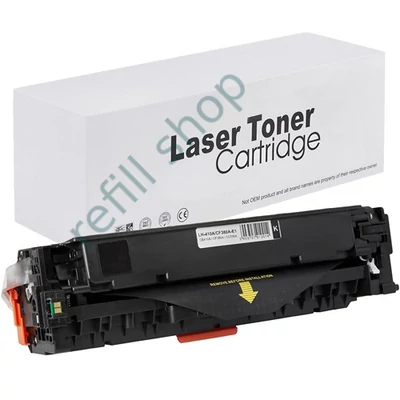HP CC530A fekete utángyártott festékkazetta, PRÉMIUM toner
