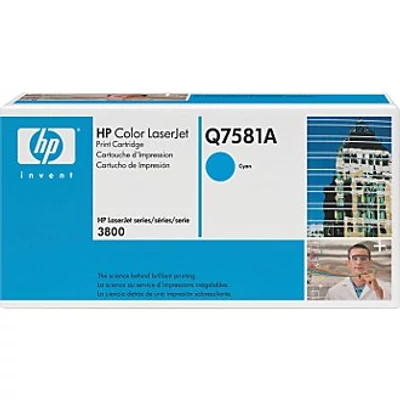 HP  Q7581A eredeti toner cián