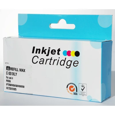 Canon CLI-581XXL sárga, chipes utángyártott tintapatron