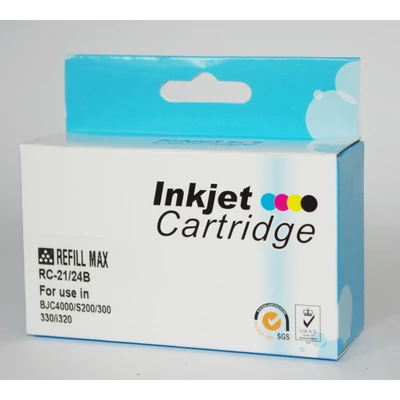 Canon BCI-24 Bk, BCI24Bk, fekete utángyártott tintapatron