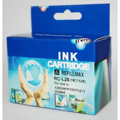 Lexmark 18C1528 (28) fekete (black) utángyártott tintapatron