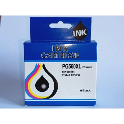 Canon PG-560XL, PG560XL fekete "PRÉMIUM" utángyártott tintapatron (3712C001AA)